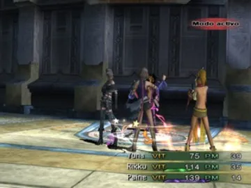 Final Fantasy X-2 screen shot game playing